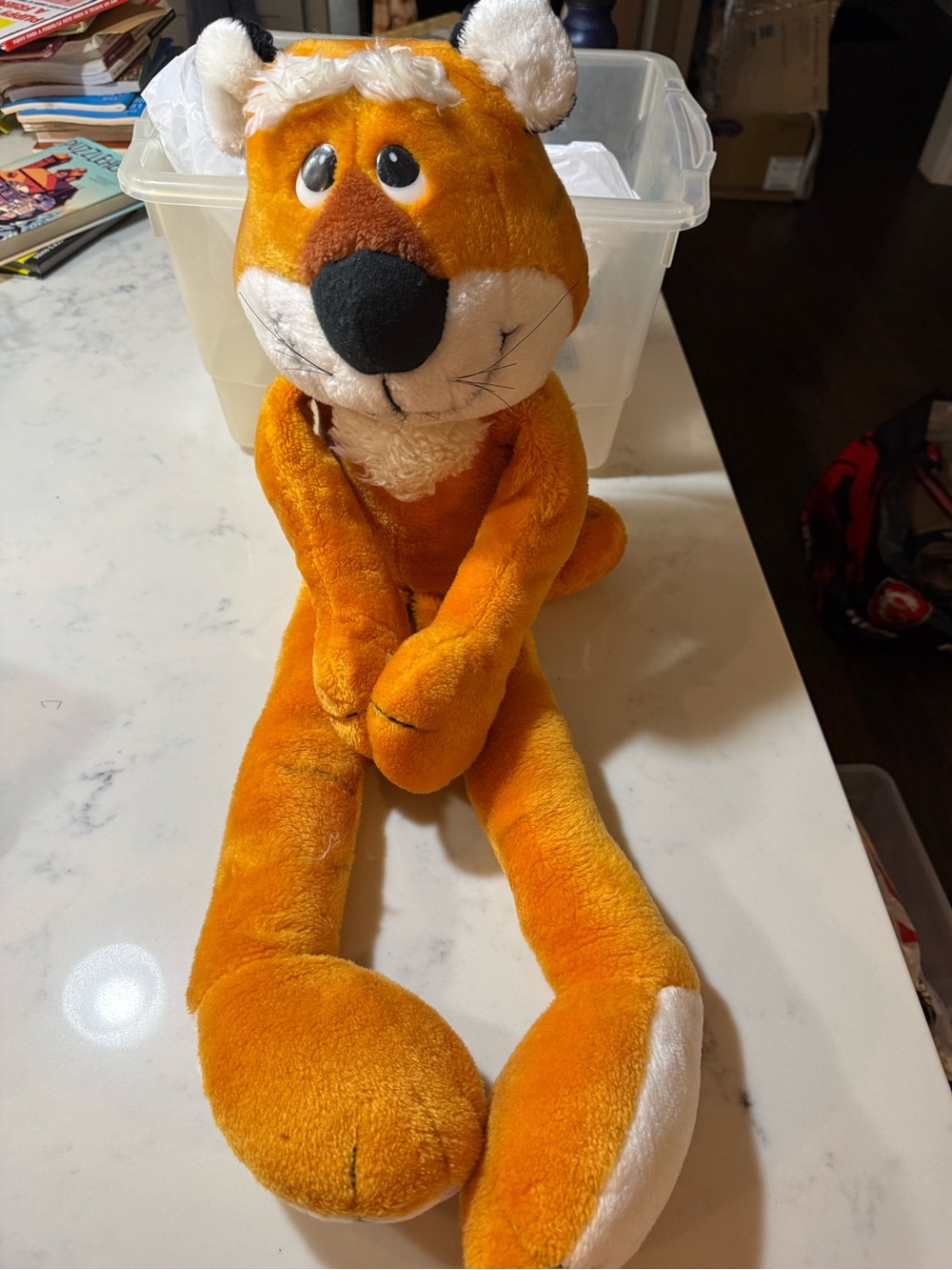 Vintage 1982 Applause Tyrone Tiger Plush Large Stuffed Wallace Berrie